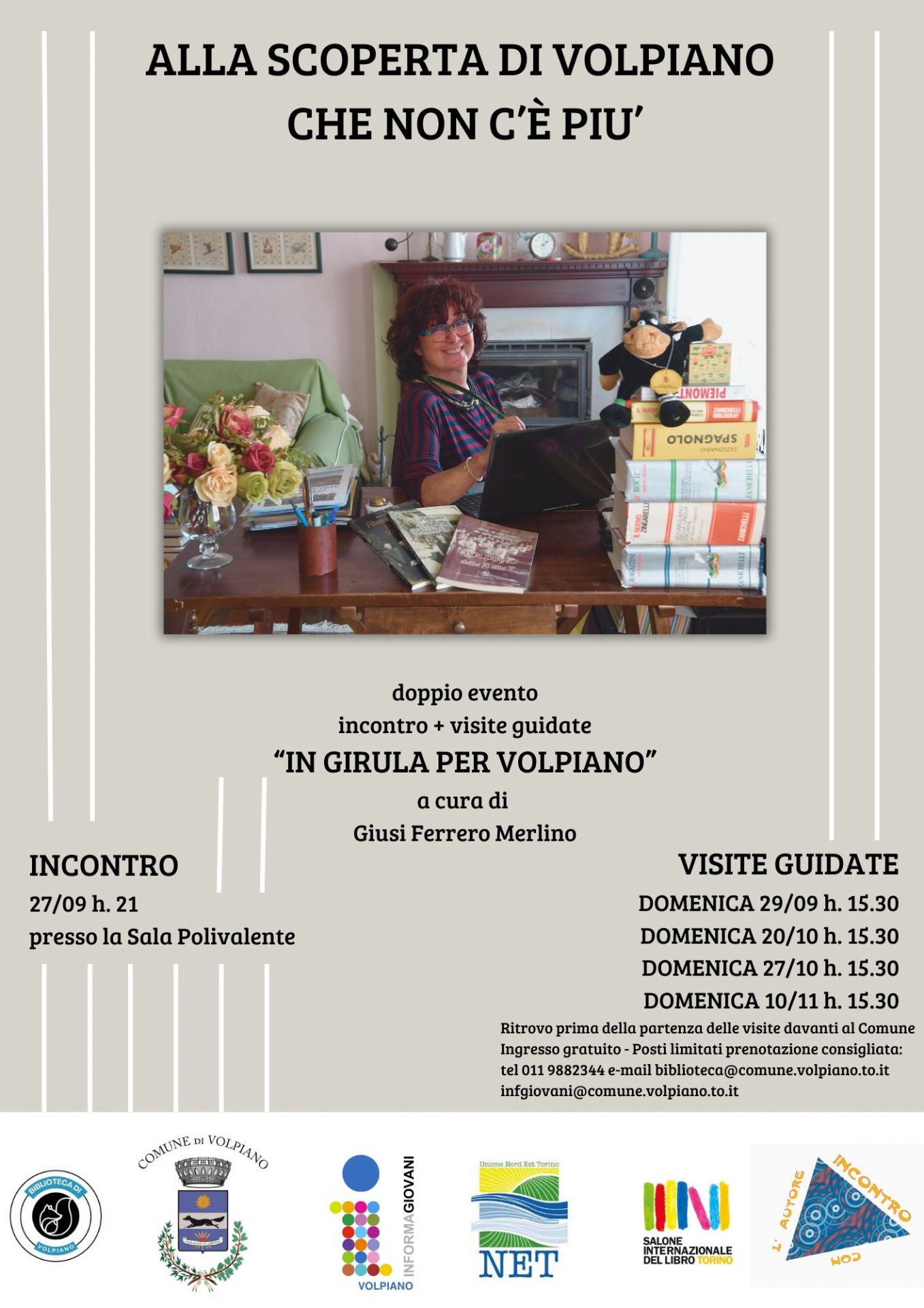 Locandina incontro Alla scoperta di Volpiano che non c'è più