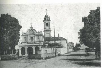 Volpiano ieri e oggi - Il vecchio cimitero in Piazza Madonna delle Grazie ieri